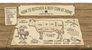 How to Butcher a Cow at Home
