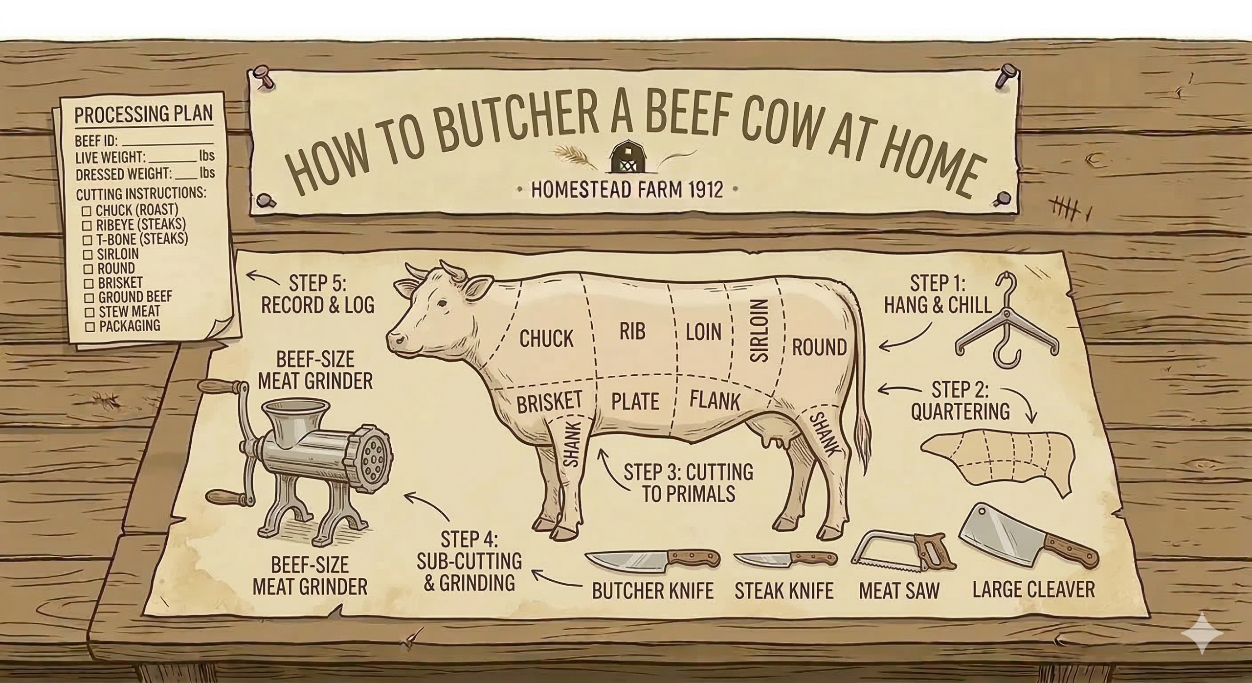 How to Butcher a Cow