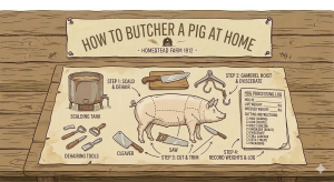 How to Butcher a Pig at Home